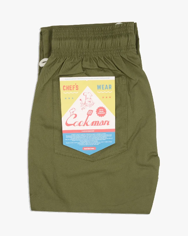 Cookman Chef Pants - Olive Luxurious Men's High