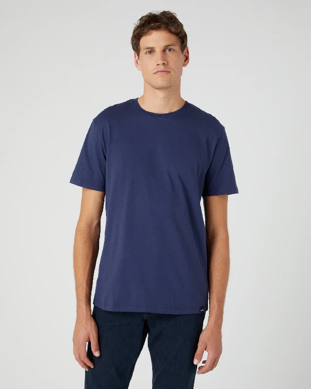 Wrangler 2-Pack Tees - Navy / White Monochromatic All