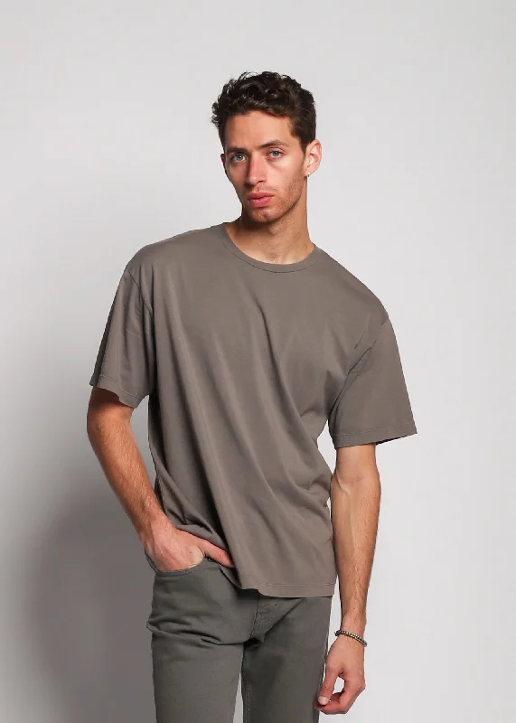 Dei Vinc Men’s T-Shirt Anthracite Grey Laid