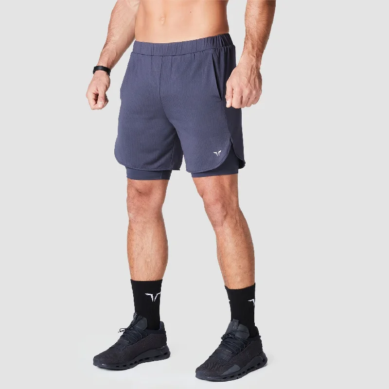 Core Mesh 2-in-1 Shorts - Charcoal Practical Men's Multi