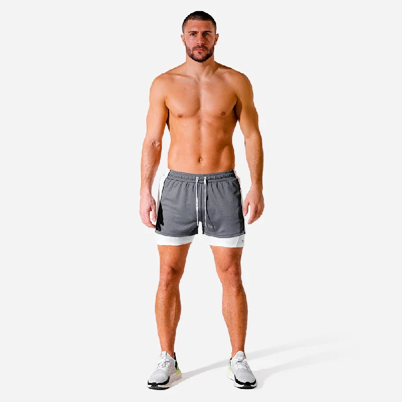 Hybrid 2-in-1 Shorts - Charcoal Trendy Men's Scandinavian