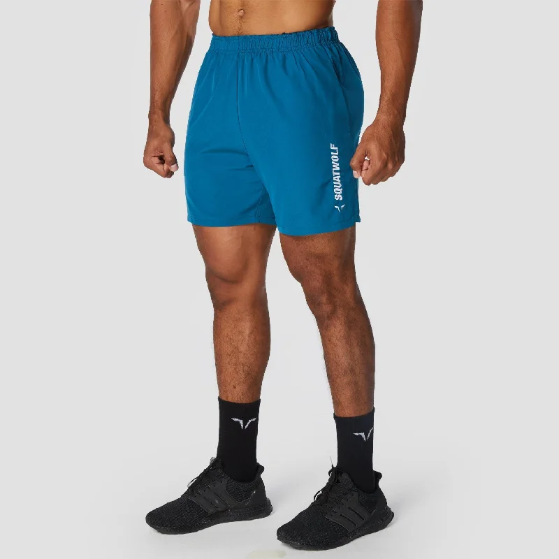 Warrior Shorts - Teal Masculine Men's Thick