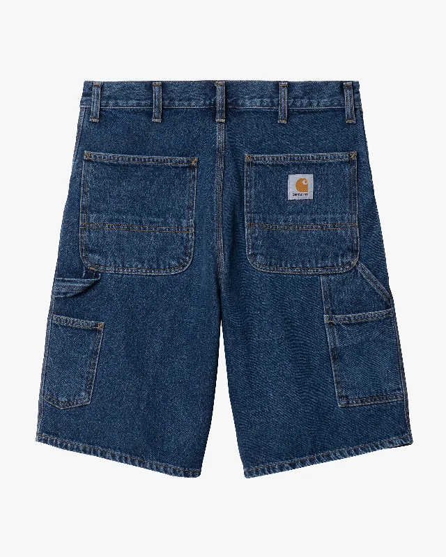 Carhartt WIP Single Knee Shorts - Blue Stone Washed Dynamic Men's High