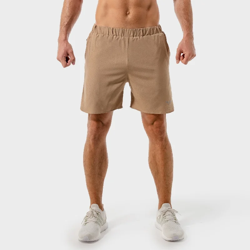 2-in-1 Dry Tech Shorts 2.0 - Taupe Trendy Men's Bucket