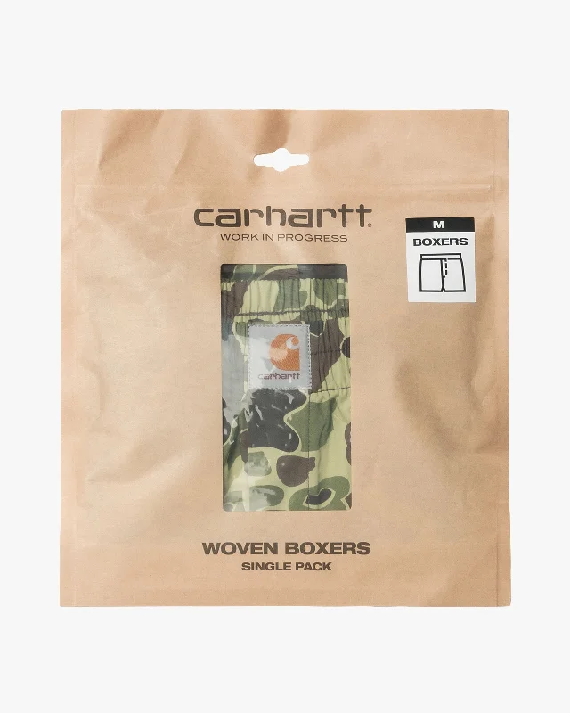 Carhartt WIP Cotton Boxer - Camo Duck / Green Bold Men's Statement