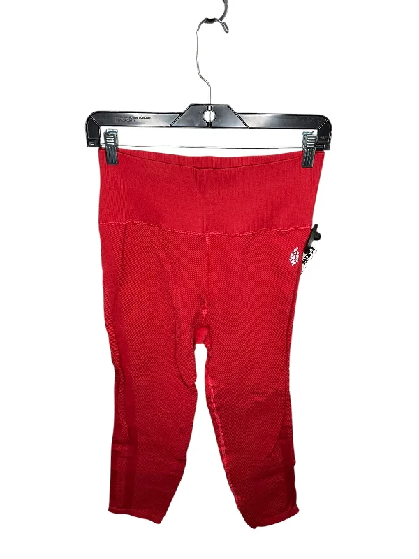 Athletic Leggings By Clothes Mentor In Red, Size: L Sporty Men's Athleisure 