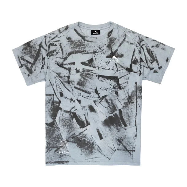 HAND-BRUSHED DYED OVER T-SHIRT MKS101_SR7799 Hip Men's Urban