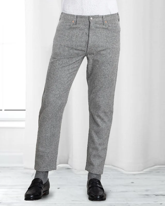 Grey Wool Jeans Rugged Men's Outdoor 