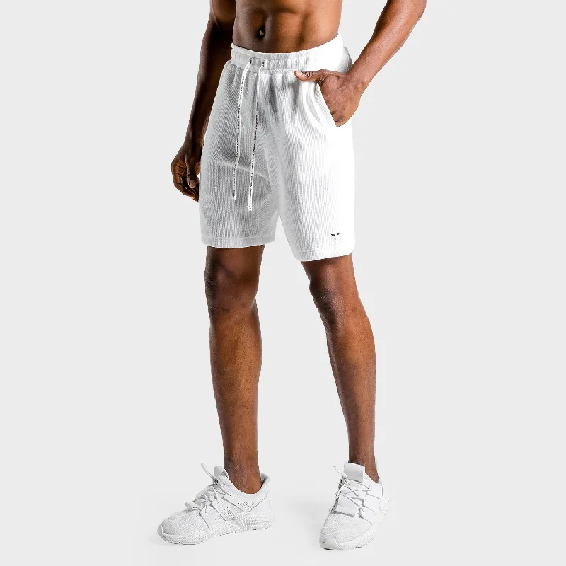 Luxe Shorts - White Laid