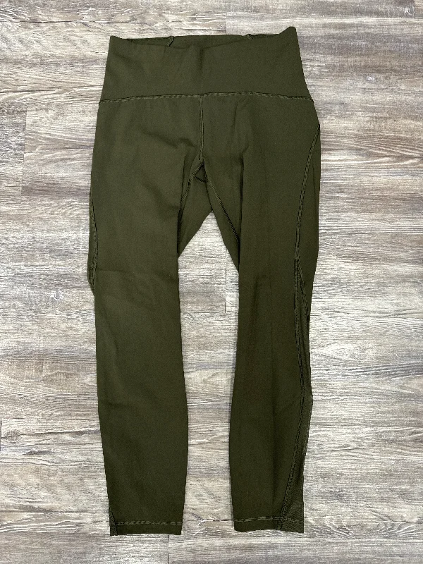 Athletic Leggings By Lululemon In Green, Size: 8 Gym