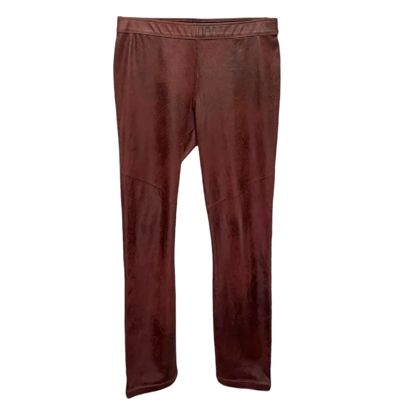 Midnight Vegan Suede Leggings By Free People In Red, Size: 8 British Gentleman Style