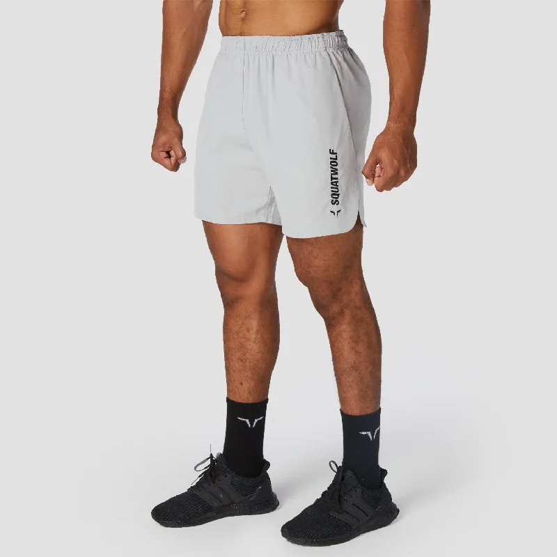 Warrior Shorts - Light Grey Trendy Men's Oversized