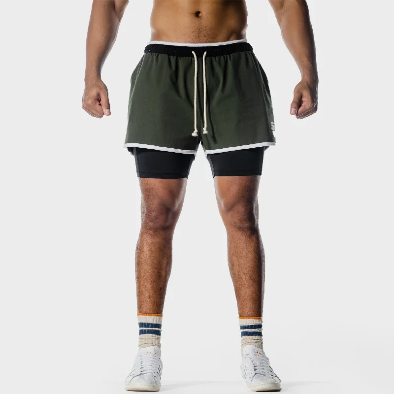 Golden Era 2-in-1 Shorts - Kombu Green Cool Men's Skate