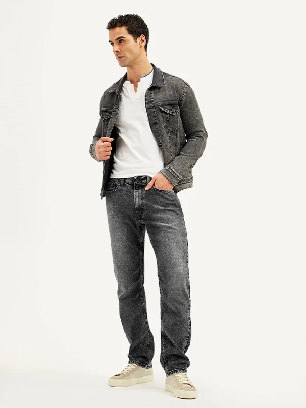 Men's 541 Tapered Charcoal-Grey Jeans Laid