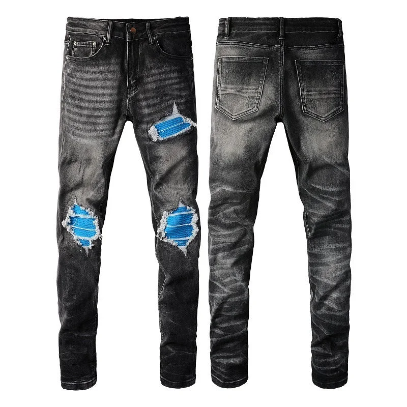 Ripped & Tattered Jeans Cclassic Men's Tweed