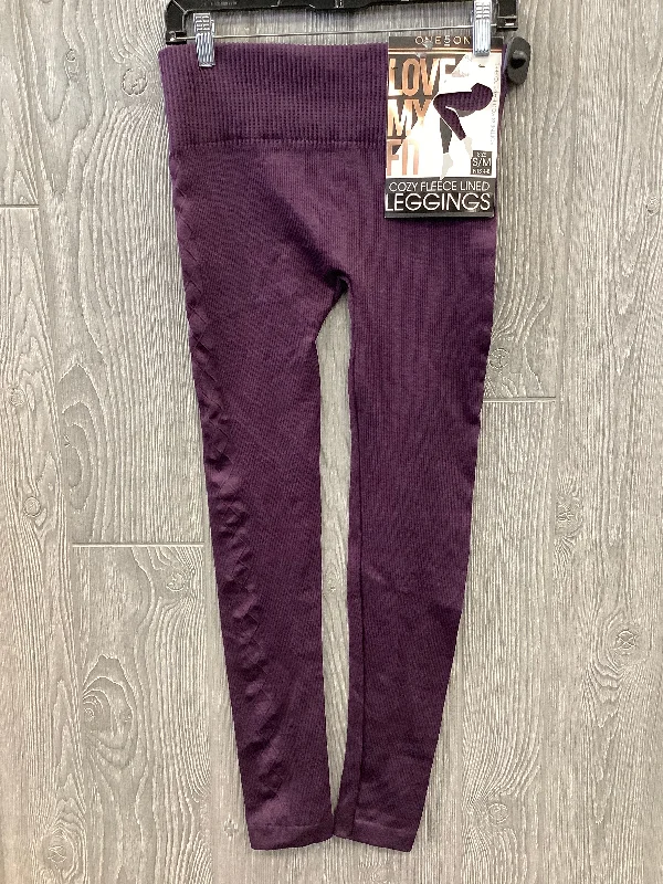 Pants Leggings By One 5 One In Purple, Size: S Trendy Men's Scandinavian