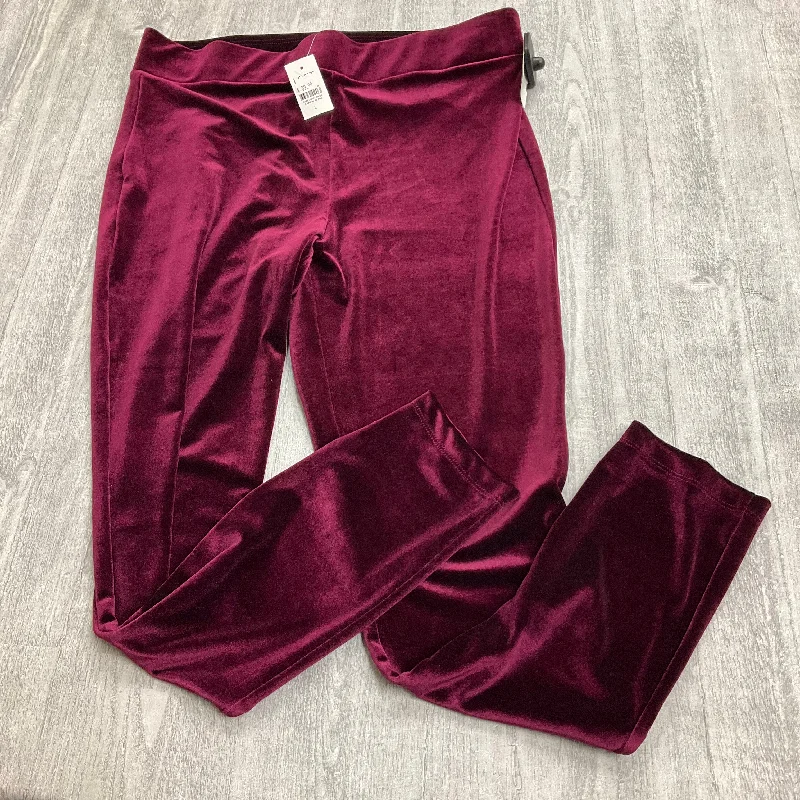 Pants Leggings By Loft In Maroon, Size: L Elegant Men's Formal 