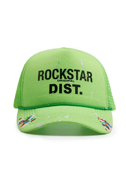 Neptune Neon Green Trucker Hat Luxurious Men's High