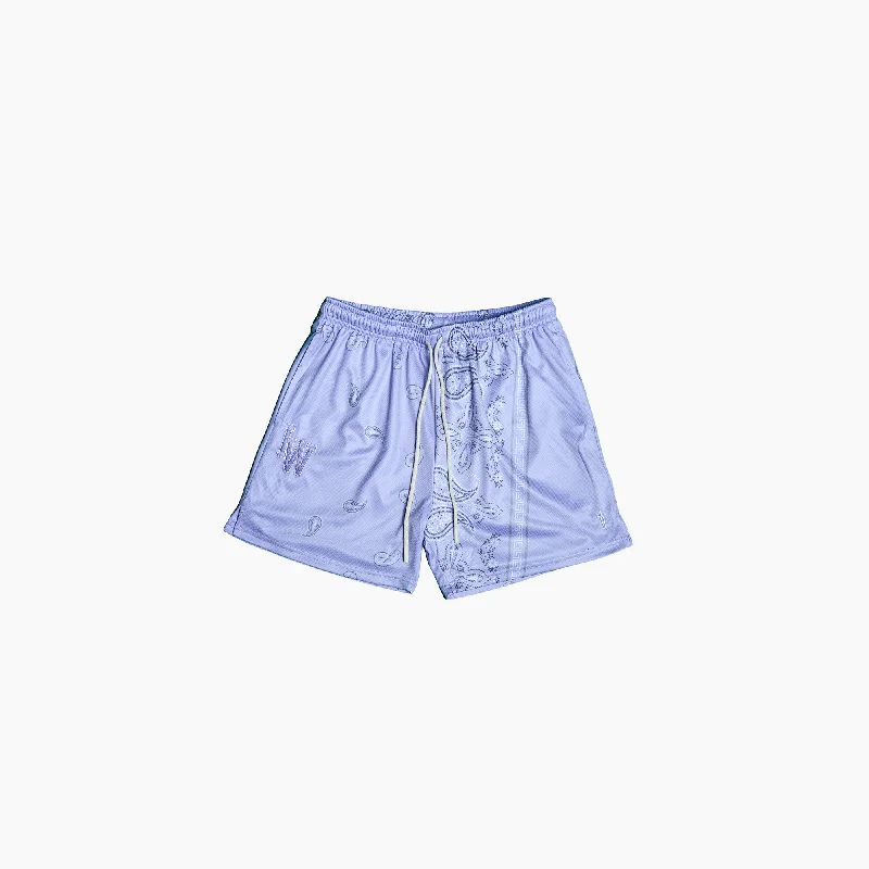 PAISLEY MESH SHORT - LILAC Minimalist Men's Casual 