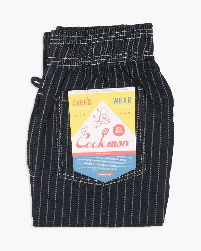 Cookman Chef Pants - Wabash Denim Navy British Gentleman Style