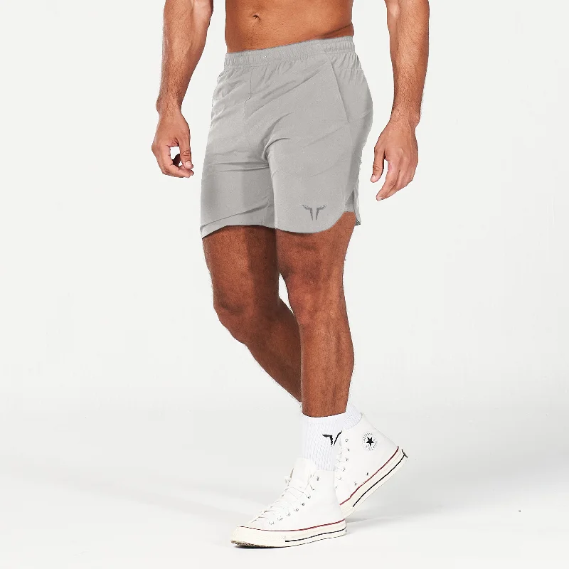 2-in-1 Dry Tech Shorts - Grey Athletic Men's Compression