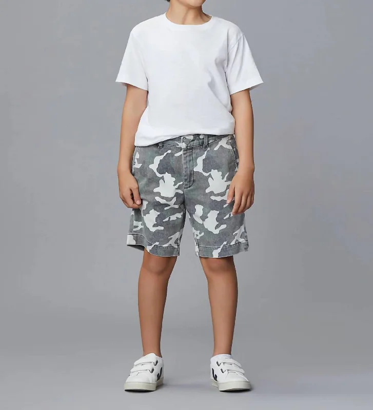 Jacob Short In Hq Camo Casual Men's Loose