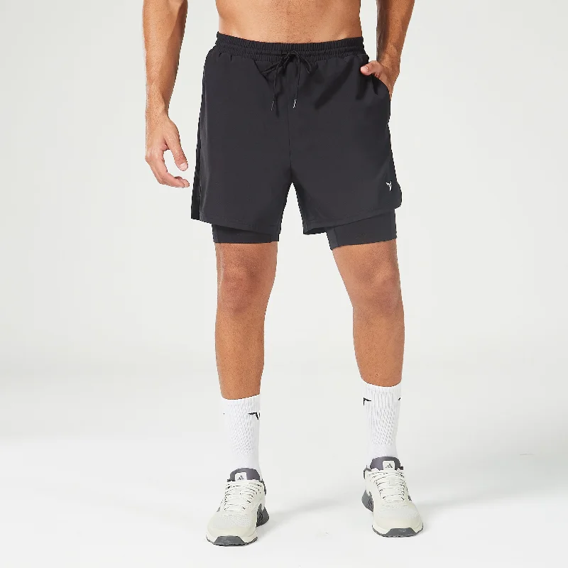 Essential 5" 2-in-1 Shorts - Black Earthy Men's Sustainable 