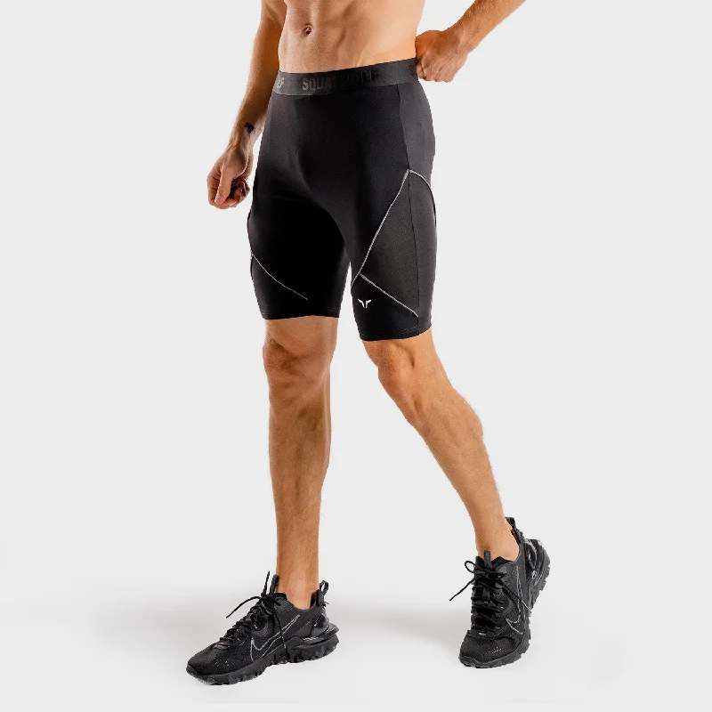 Wolf Compression Shorts - Onyx Athletic Men's High