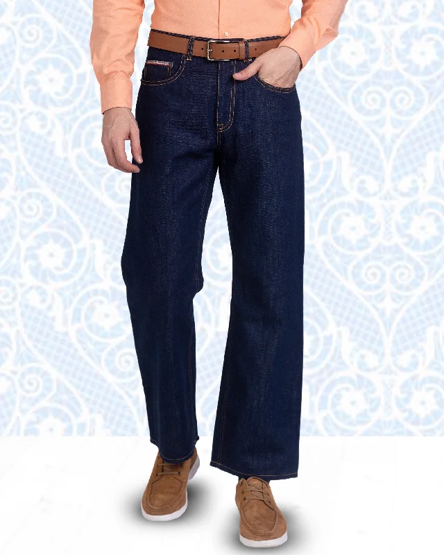 Luxire Selvedge Indigo Jeans Practical Men's Multi