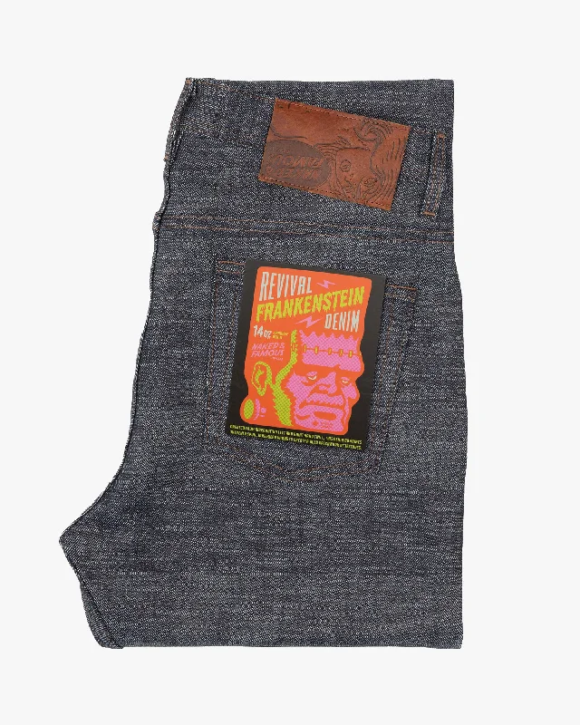 Naked & Famous Denim Weird Guy Regular Tapered Mens Jeans - Revival Frankenstein Denim Bohemian Men's Free