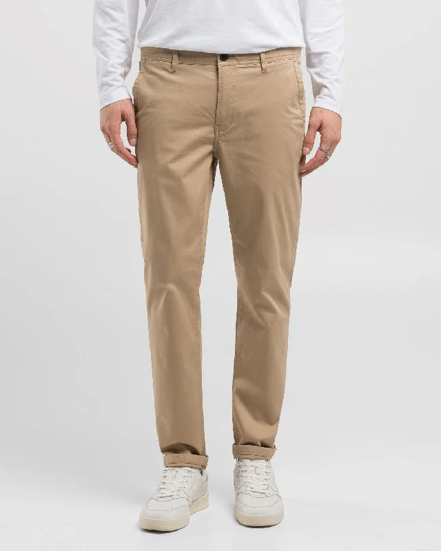 Replay Damian Regular Slim Mens Twill Trousers - Sand Practical Men's Quick