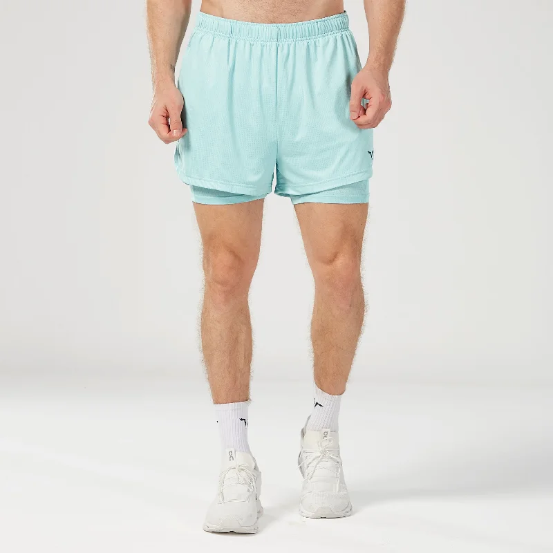 Core Mesh 2-in-1 5" Shorts 2.0 - Canal Blue Lumberjack