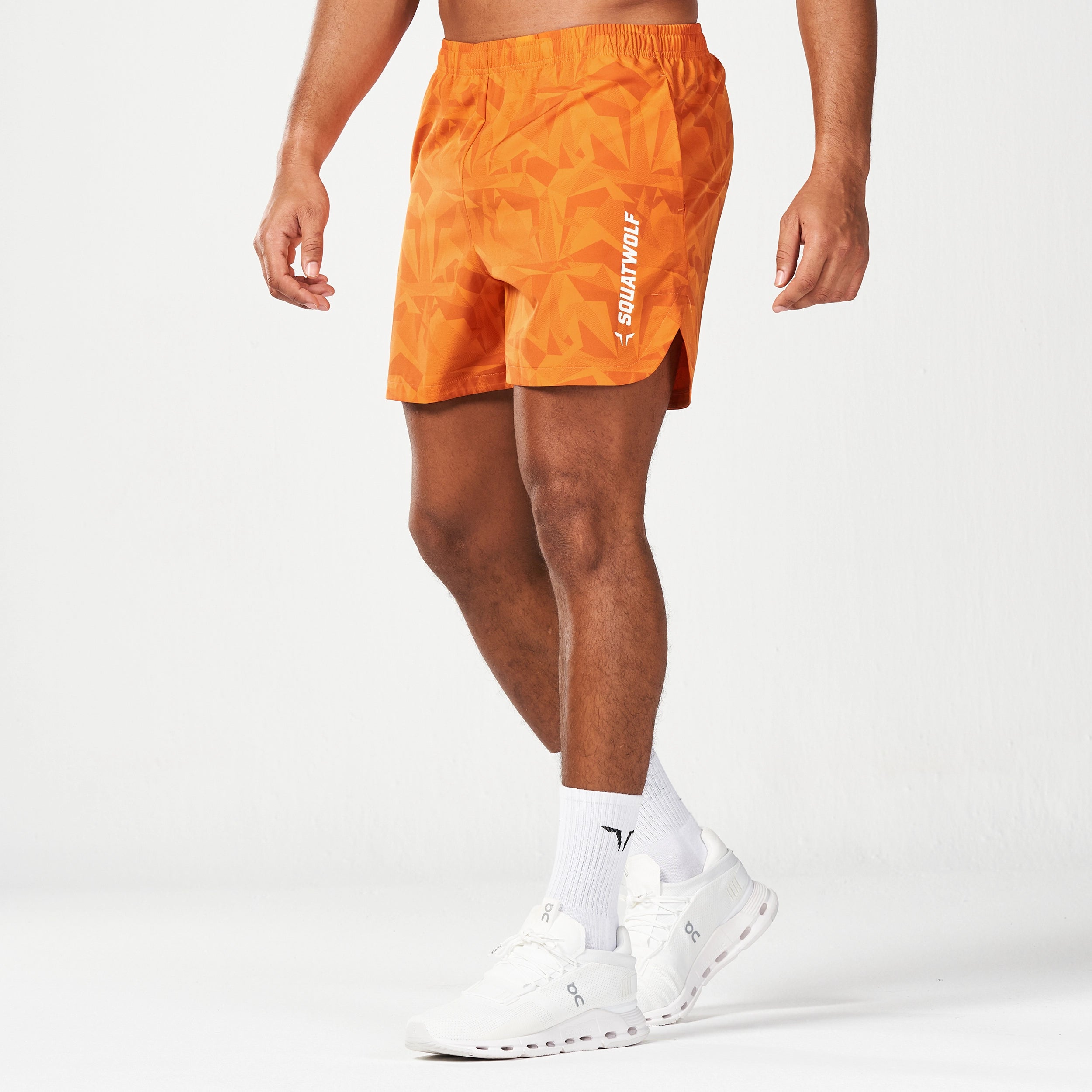 Warrior 5" Shorts 2.0 - Persimmon Orange Dot Camo Classic Men's Pin