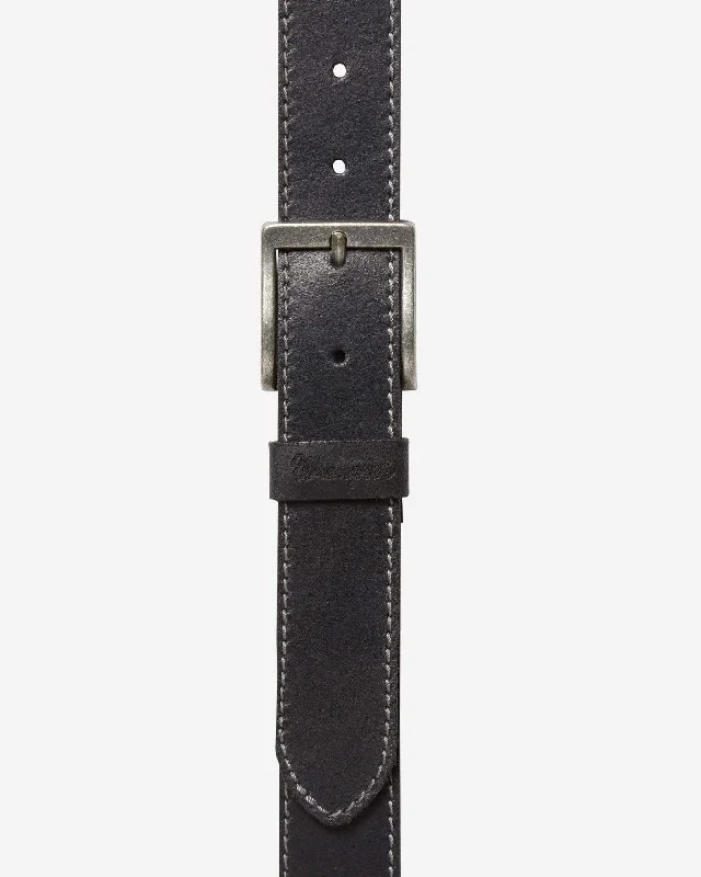 Wrangler Basic Stitched Belt - Black Streetwear Style