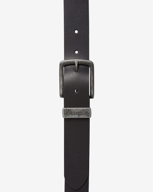 Wrangler Basic Metal Loop Belt - Black Modern Men's Tech