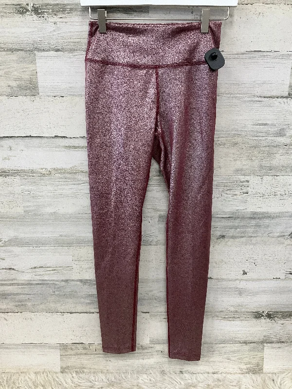 Athletic Leggings By Clothes Mentor In Maroon, Size: S Monochromatic Office Style