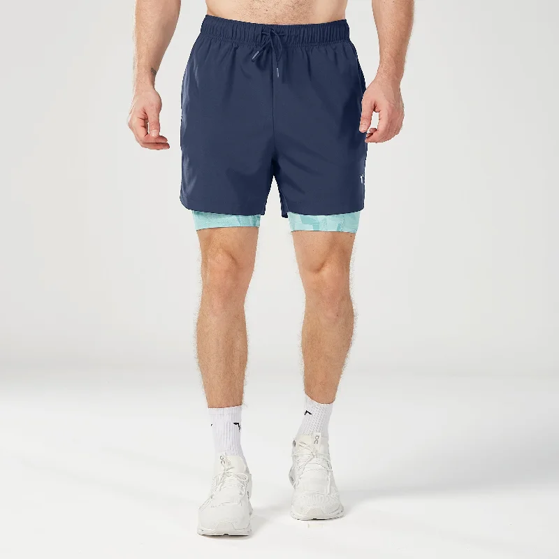 Limitless 2-in-1 7" Shorts - Navy Refined Men's European