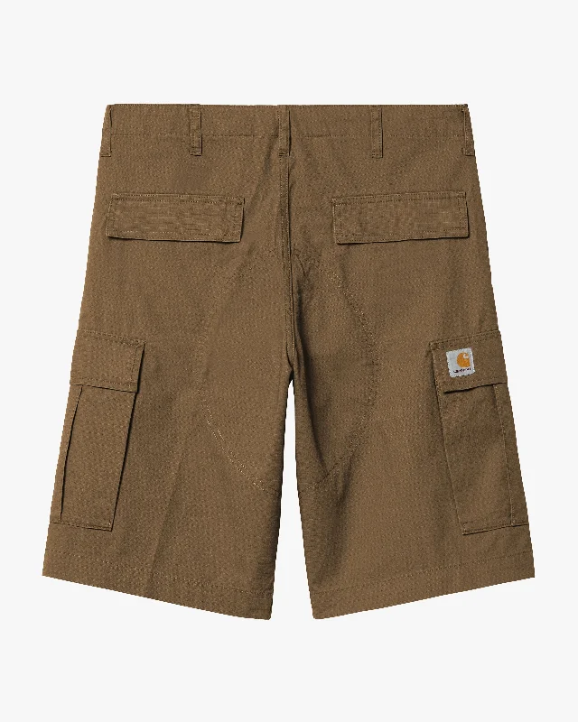 Carhartt WIP Regular Cargo Shorts - Lumber Rinsed Masculine Men's Thick