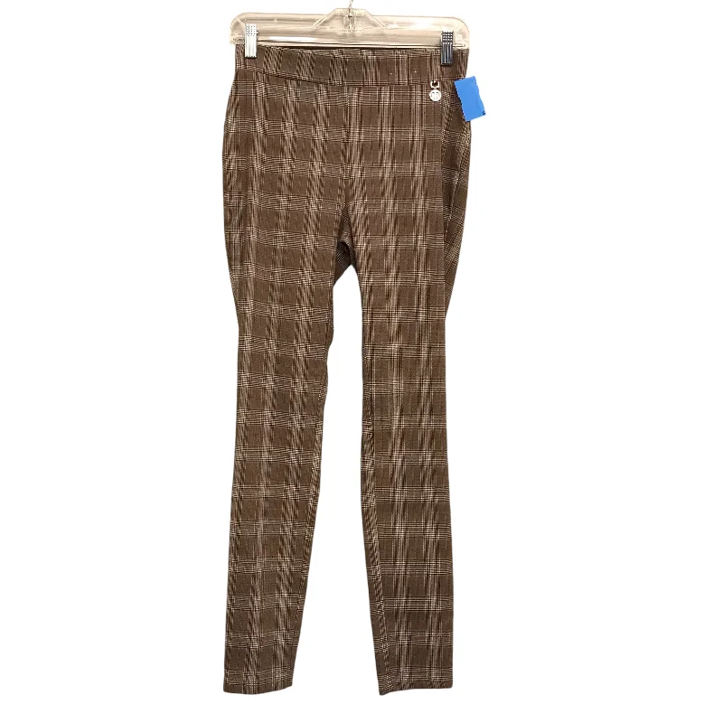 Pants Leggings By Tommy Hilfiger In Plaid Pattern, Size:6 Monochromatic Office Style