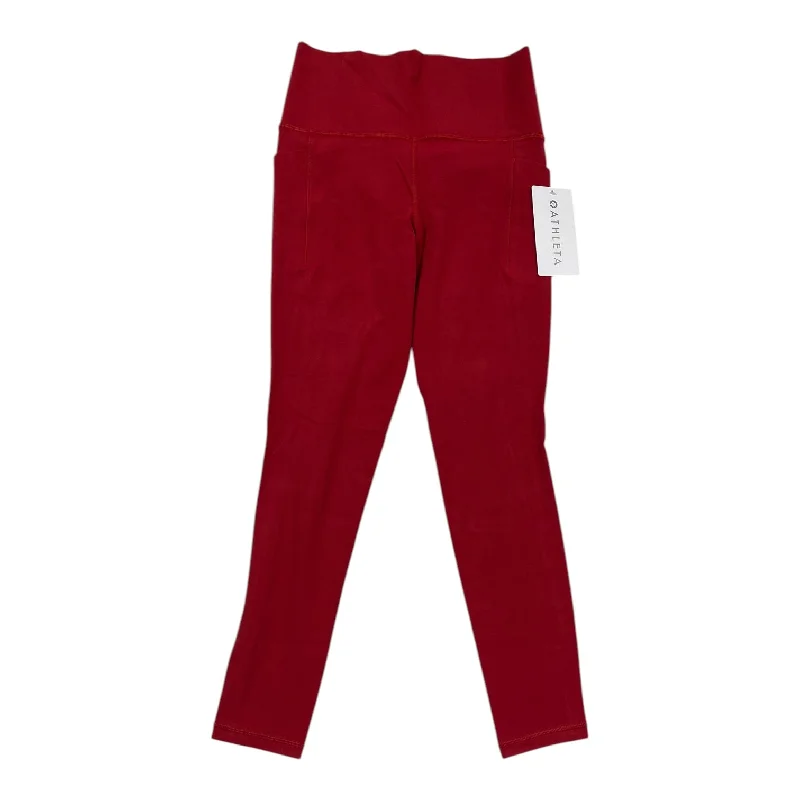 Athletic Leggings By Athleta In Red, Size: S Refined Men's European