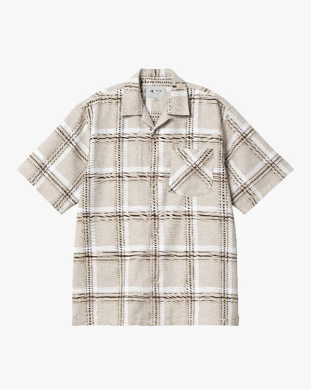 Carhartt WIP Mika Shirt - Mika Check /  Tonic Cool Men's Distressed