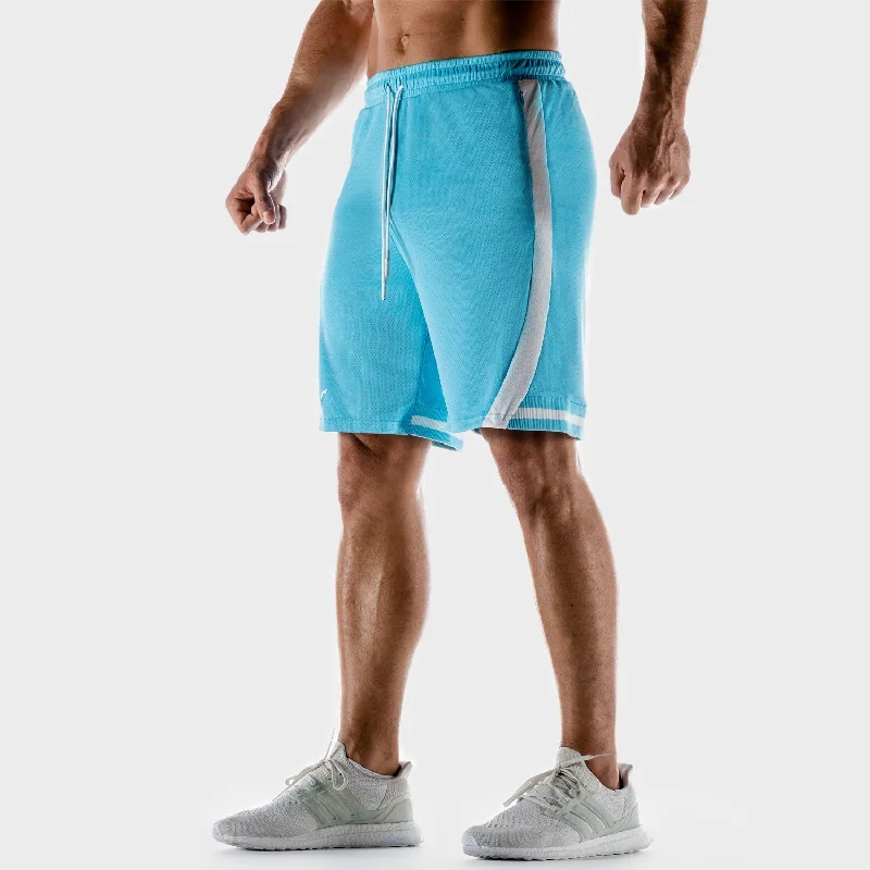 Hybrid Performance Shorts - Blue Edgy Men's Punk