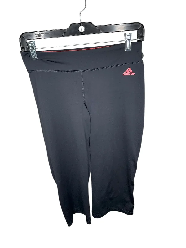 Athletic Leggings Capris By Adidas In Grey, Size: S Streetwear Style